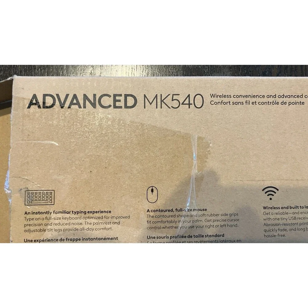 Logitech MK540 Advanced Wireless Keyboard & Mouse - Logi Bolt USB Open Box